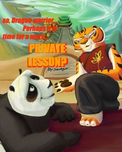 Private lesson Kung Fu Panda in progress