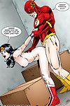[leandro comics] sprawiedliwości Liga lampy błyskowej i ciekawe kobieta