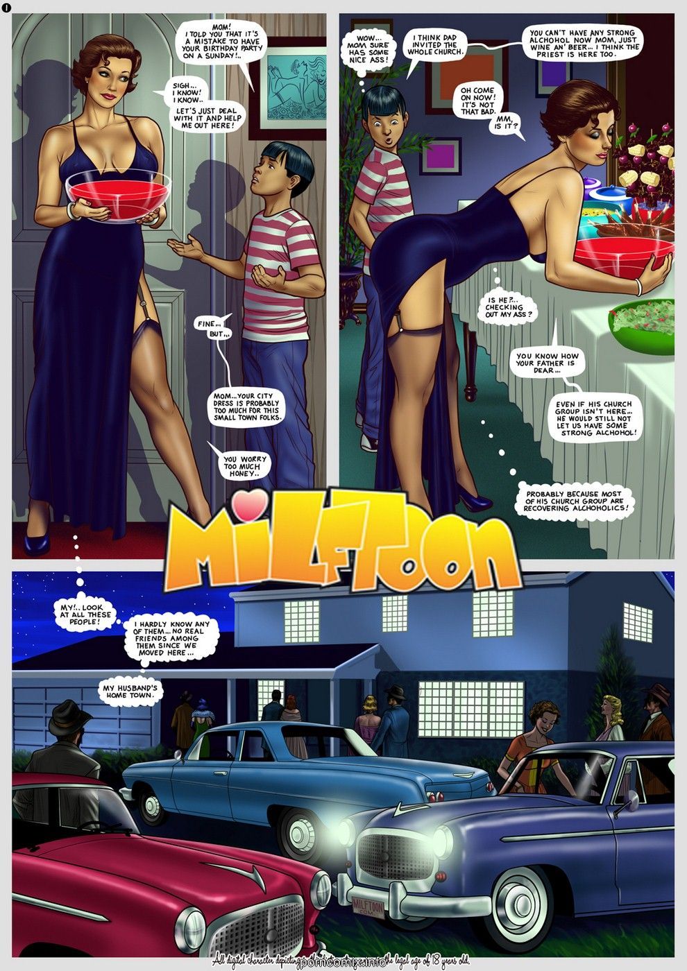 Milftoon Enjoy the Party Hentai Comics. 