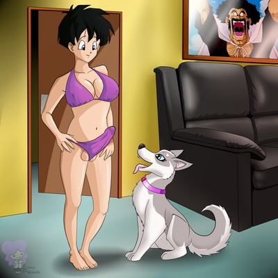 Videl And Her Dog