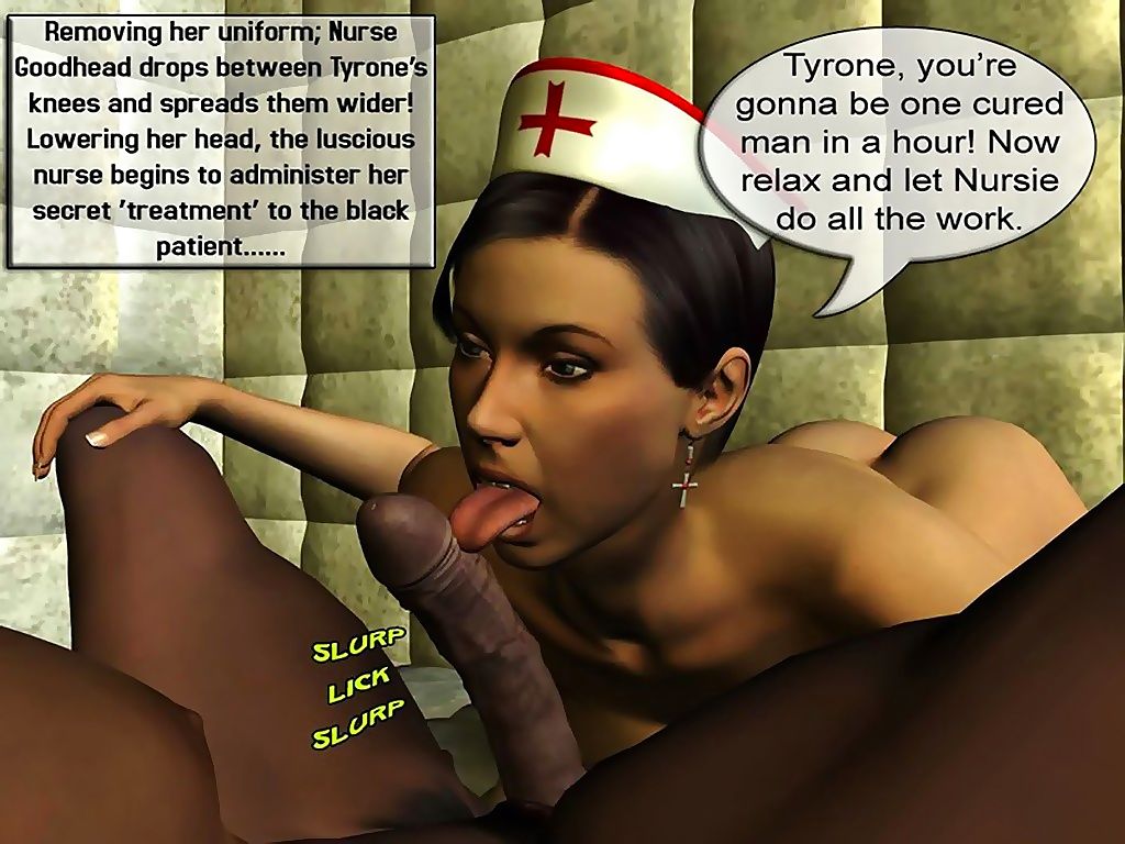 breasty enfermera Seducido Negro hombre Parte 7