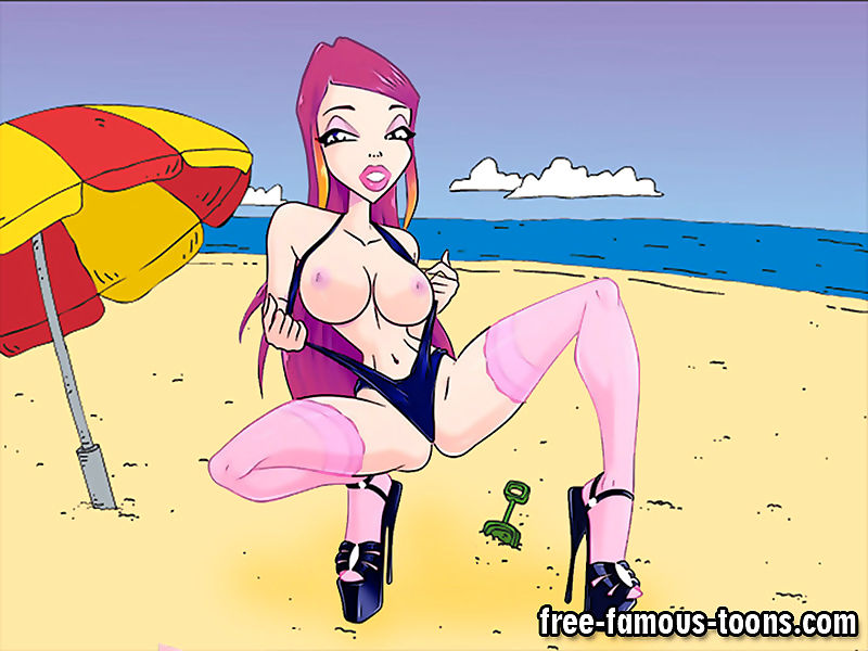 समुद्र तट पर क्लब लड़कियों जंगली नंगा नाच कार्टून पैरोडी हिस्सा 12
