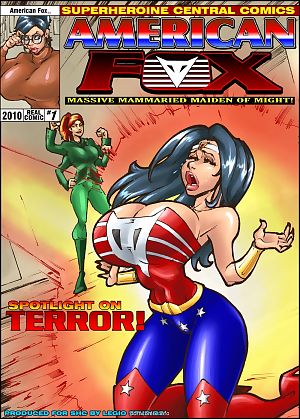 Superheldin American Fox Spotlight auf terror