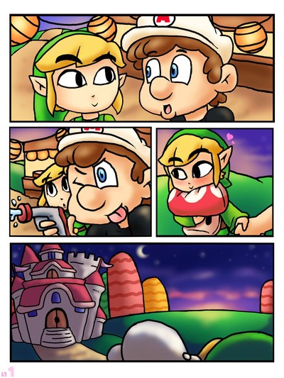 primero beso (legend de zelda,super Mario bros)