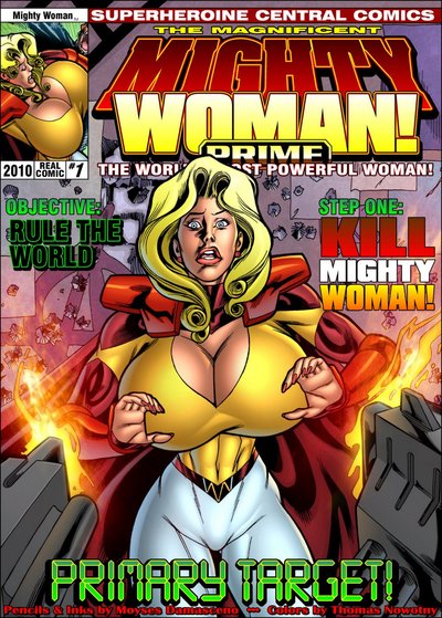 poderoso mulher prime no principal alvo super-heroína Central