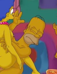 l' simpsons Lubriques Homer et marge