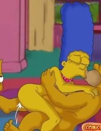 l' simpsons Lubriques Homer et marge