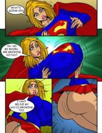 leque de expansão supergirl’s Super Peitos