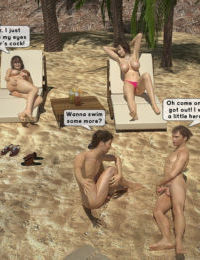 familyfancy3d aile seks Partisi at bu Plaj