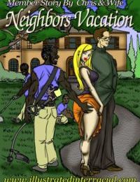 minh họa interracial neighbor’s nghỉ