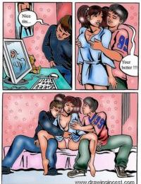 Drawingincest- Two Boys Fuck Their Sister