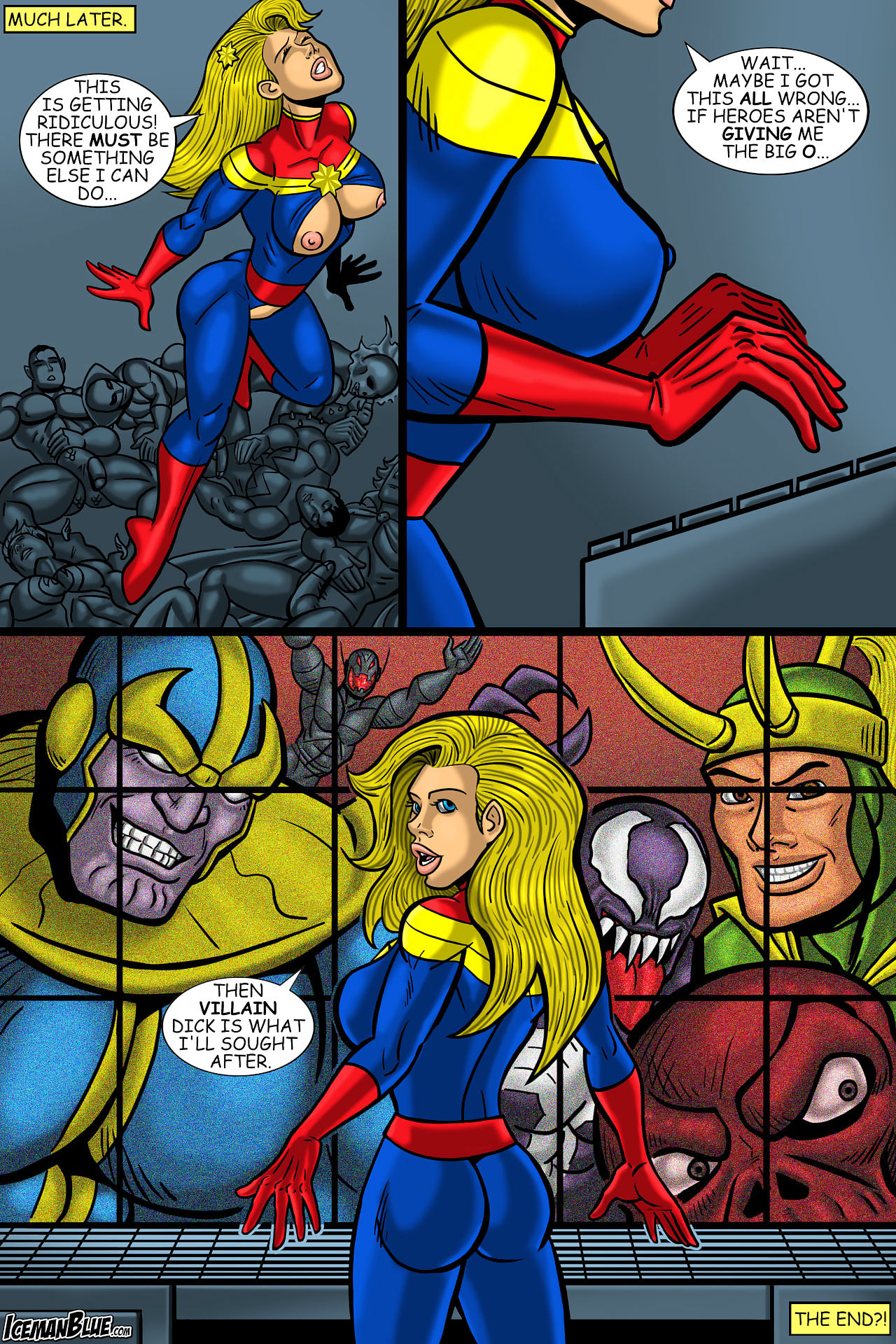 iceman Blauw kapitein Marvel