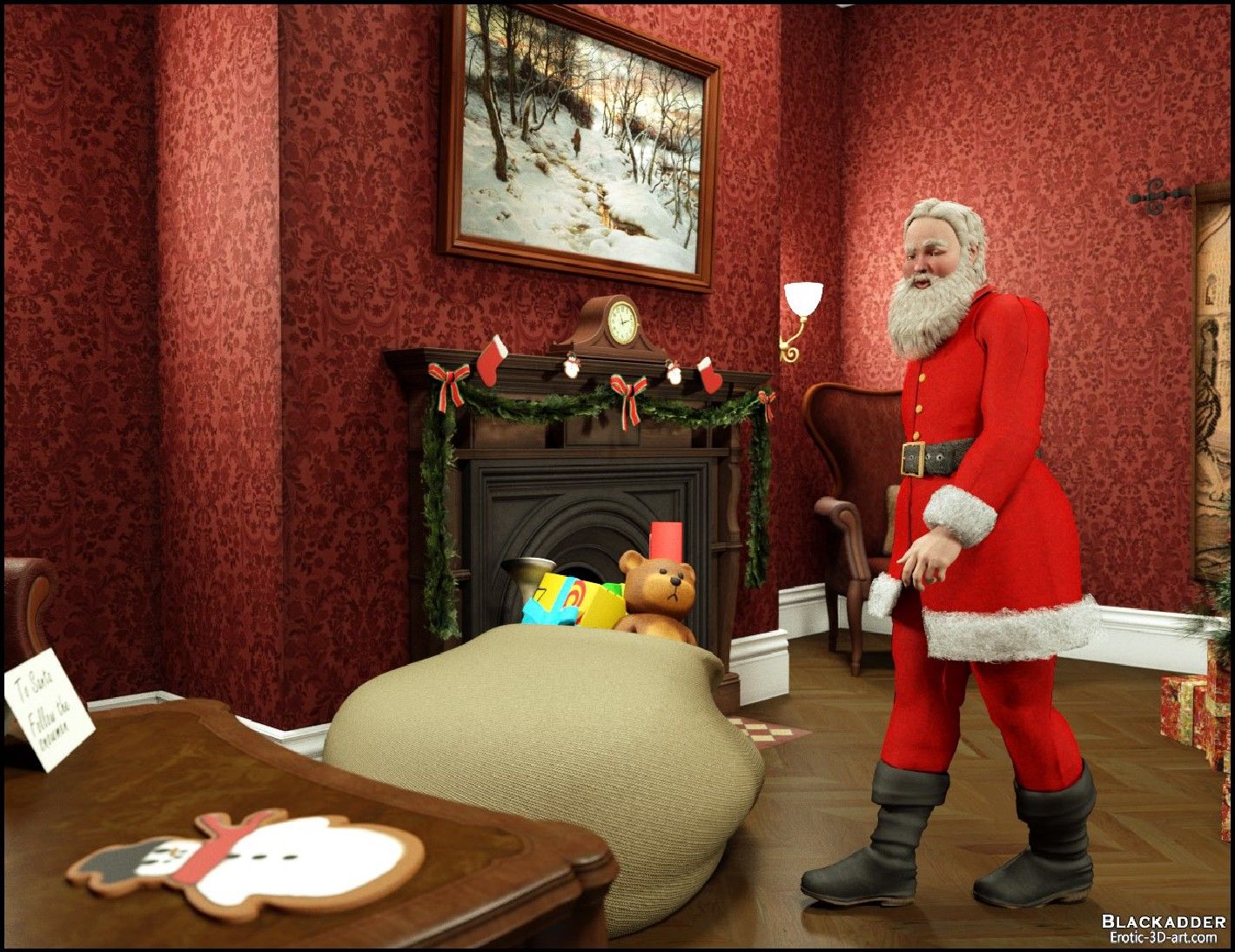 Blackadder- Santa is Cumming
