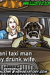 Illustratedinterracial- Pakastani Taxi Man