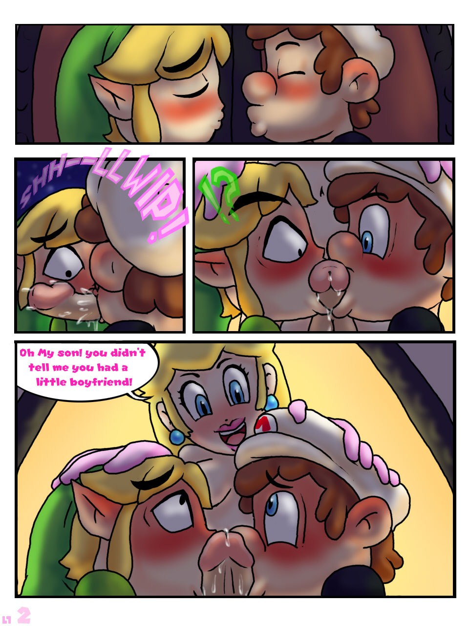 primero beso (legend de zelda,super Mario bros)