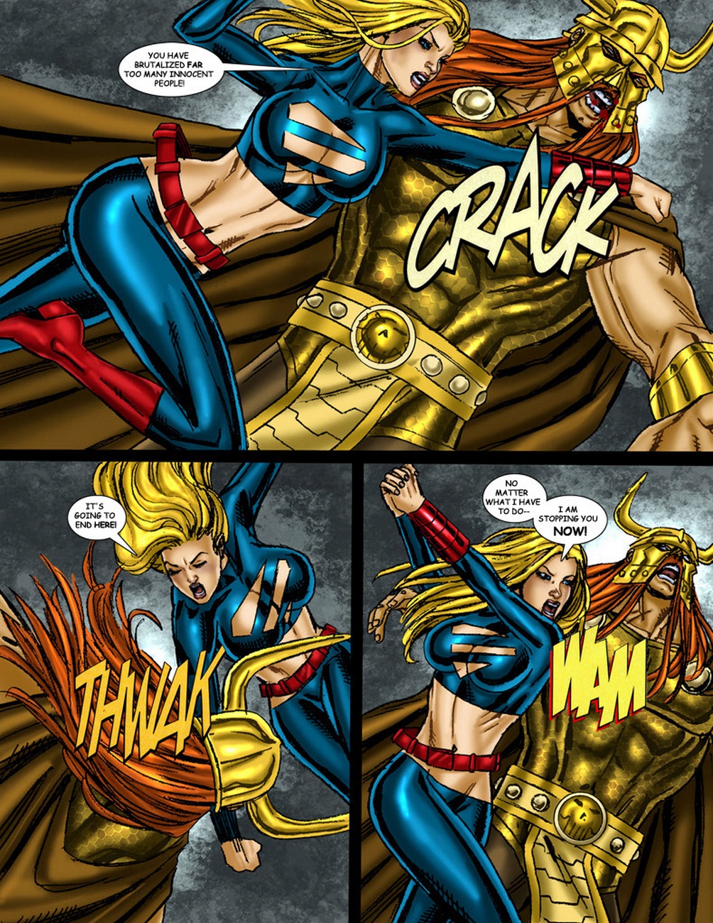 9 superheroines مقابل امراء الحرب 3