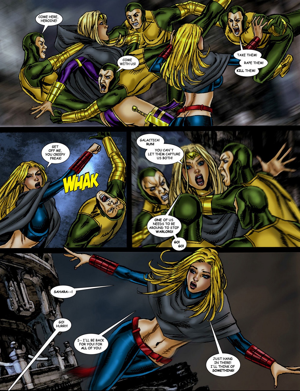 9 superheroines vs signore della guerra 2