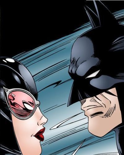 باتمان يستجوب المرأة القطة