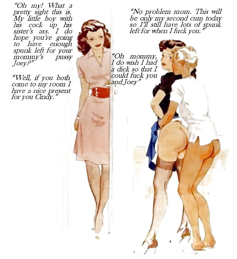 Vintage Incest Porn Drawing Cartoons - Vintage Art with Incest Captions at XXXComicPorn.Com
